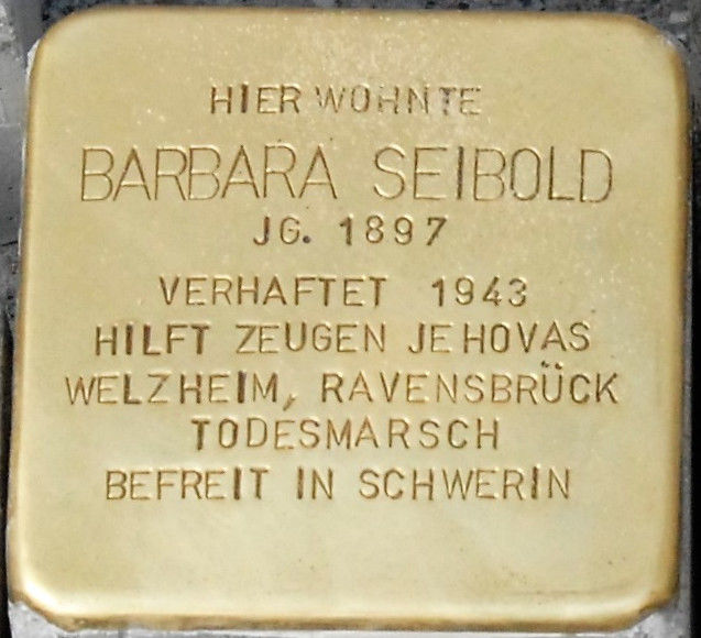 Stolperstein für Barbara Seibold